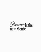 Camiseta Algodão Pima Palane Presence is the new Metric 005
